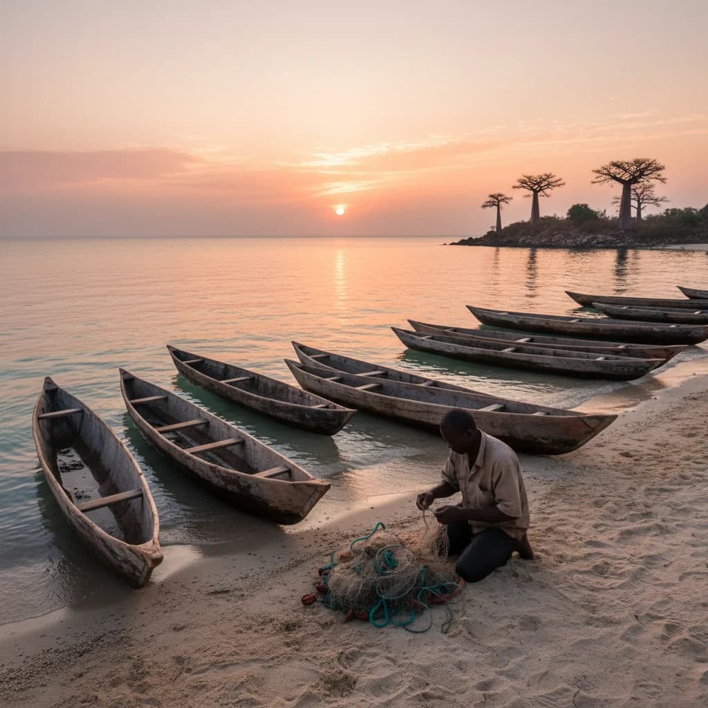 Southern Lake Malawi: The lake appears